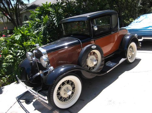 1930 Original Model A Coupe with Rumble seat all steel Saturday night show car!, image 20