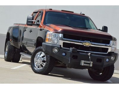 2008 silverado 3500 ltz diesel 4x4 dually custom paint new tires winch clean