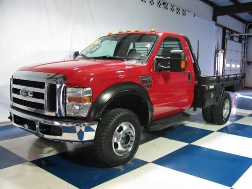 2008 ford f-350sd xlt reg-cab 4wd drw..flatbed..6.4l diesel