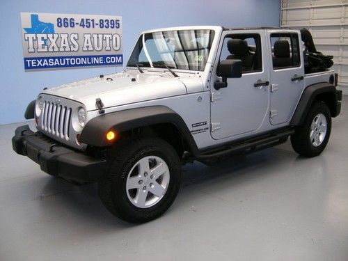 We finance!!!  2011 jeep wrangler unlimited sport 4x4 auto soft top texas auto