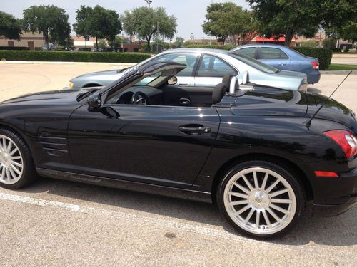 2005 chrysler crossfire convertible roadster black 3.2l v6 with srt alloys