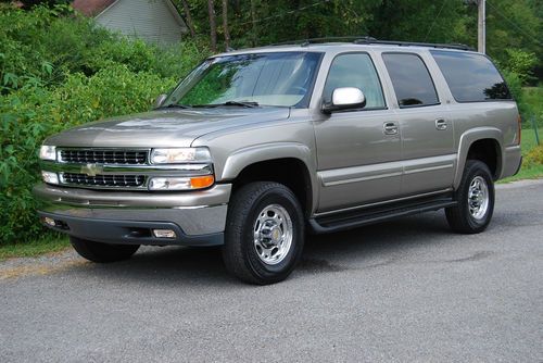 03 chevrolet suburban chevy 2500 8.1 4x4 leather sunroof alloy wheels all power