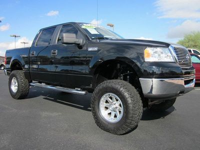2008 ford f-150 super crew cab 4x4 pro comp lifted truck~navigation~low miles!!