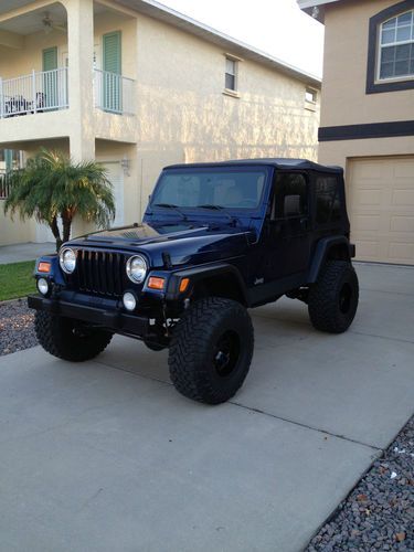 2002 jeep wrangler sport 4.0 lifted super clean super low mileage !!!!!!!!!!!!