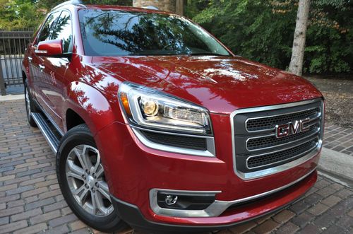 2013 acadia slt.no reserve.leather/media/dvd/camera/3rd row/sensors/step bars