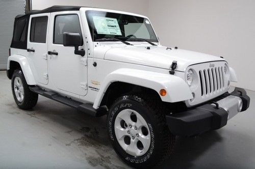 New 2014 jeep wrangler unlimited sahara soft top - free ship &amp; airfare kchydodge