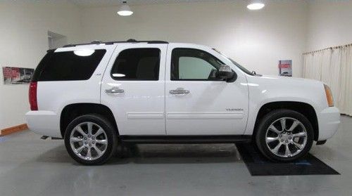 2013 gmc yukon slt 4x4 heated leather back up cam sunroof white 23,956 miles