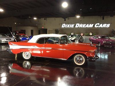 All original museum quality 283ci/250hp v8 4-barrel 57 chevy bel air convertible