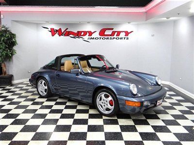 1990 porsche 911 964 targa coupe~5-spd~cup wheels~rare baltic blue~many options!