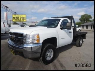 '09 4wd chevy 2500 duramax diesel regular cab 8' rugby flatbed 4x4 - we finance!