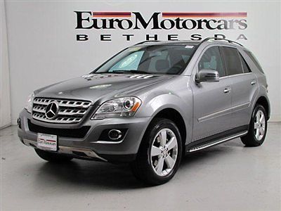 Ml ml350 350 mercedes cpo certified silver black navigation best dealer used 11