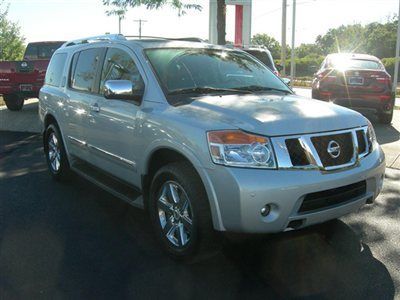 2012 armada platinum 4x4, 2nd row captains, navigation, dvd, bose, 12059 miles