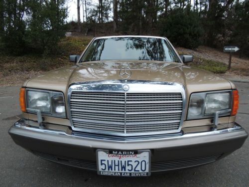 1987 mercedes benz 300sdl turbo diesel - rare champagne gold