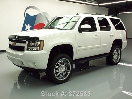 2007 chevy tahoe lt 4x4 8pass lifted roof rack 22&#039;s 60k texas direct auto