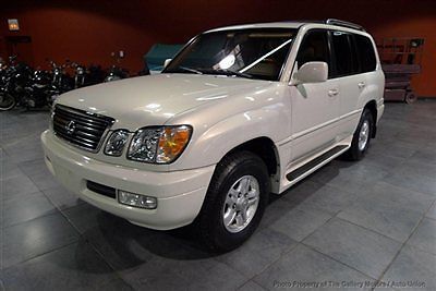 2000 lexus lx 470 4wd suv - pearl white/tan