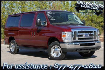 2008 econoline e-350 8k low miles xlt 12 passenger premium sound 16" rims crcars