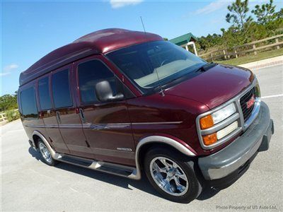 2002 gmc  g1500 conversion van clean carfax low miles 5.7l v8 automatic florida