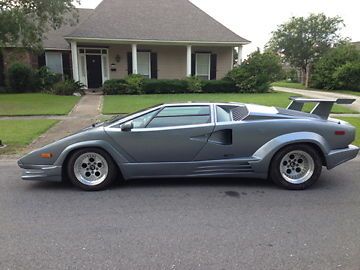 1989 lamborghini countach anniversary edition one of two in silver