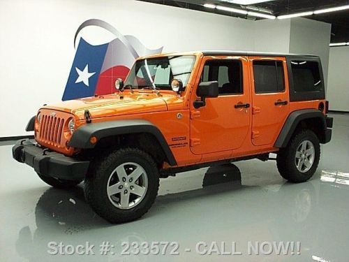 2012 jeep wrangler unltd sport 4x4 4dr hardtop auto 42k texas direct auto