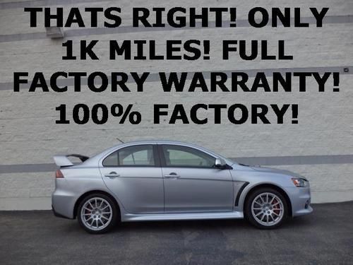 2011 mitsubishi lancer evolution gsr! with factory warranty, low miles!