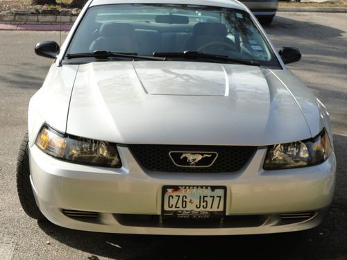 2004 ford mustang 2 door coupe v6 3.9l silver