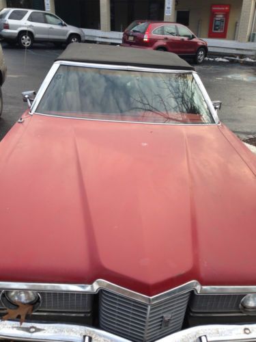 1972 ford galaxie ltd convertible runs drives look!!! red 5.7l v8 windsor