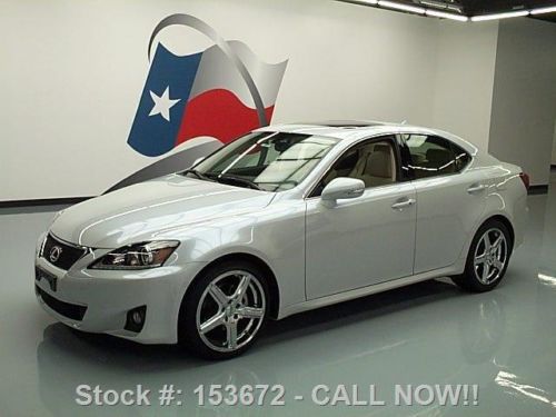 2011 lexus is250 automatic climate leather sunroof 19k texas direct auto