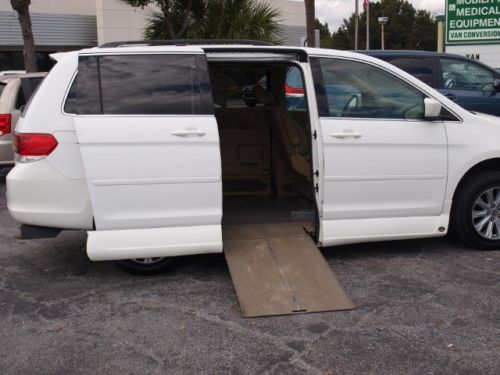 2008 honda odyssey with wheelchair conversion, vmi northstar in-floor ramp