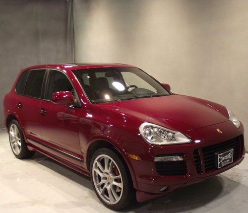 2009 09 porsche cayenne gts suv dark red/black 27k miles auto awd nav 2 owner!!!