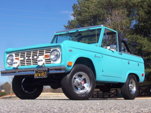 Gorgeous uncut original 1968 ford bronco rust free restored show and go must see