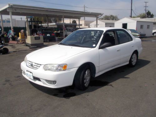 2001 toyota corolla, no reserve