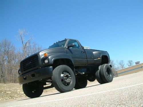 Chevy kodiak pickup modified kodiak topkick c7500 upfitted to dually pickuptruck