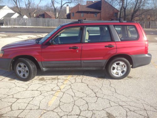 2003 subaru forester x wagon 4-door 2.5l no reserve!!! manual!