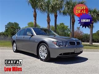 2004 bmw 745i navigatgion comfort seats only 68k miles! exceptional car $ave!