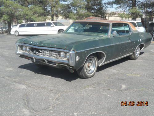 1969 impala caprice project 350 275hp barn find hot street rod 69 original