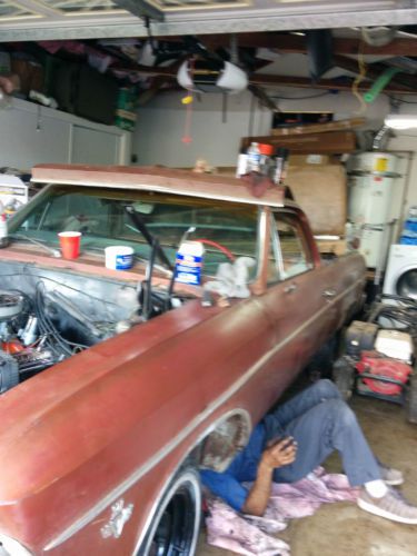 1966 el camino. burgundy color with beige interior.