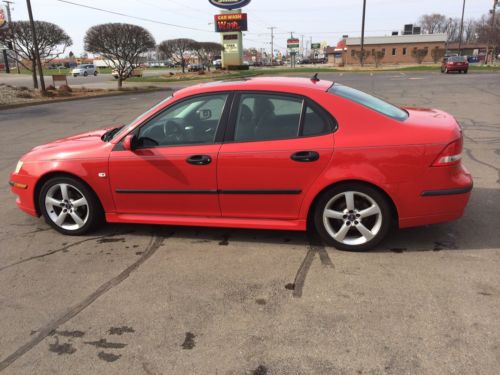 Sunroof 2.0 sport rare red saab turbo loaded sedan four door