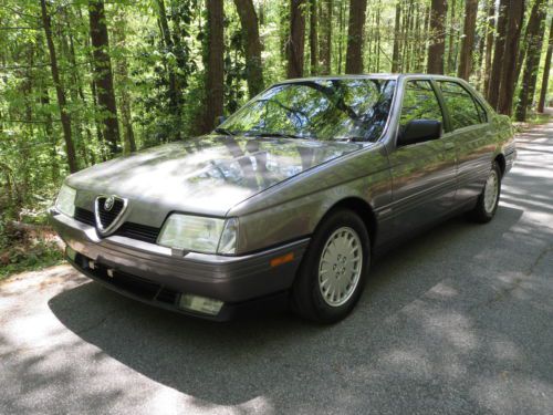 Very clean 1991 alfa romeo 164 l automatic 117k anthracite gray leather sunroof