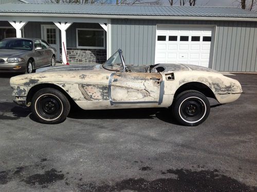 1960 chevrolet corvette project!! 2 owner original 270hp engine