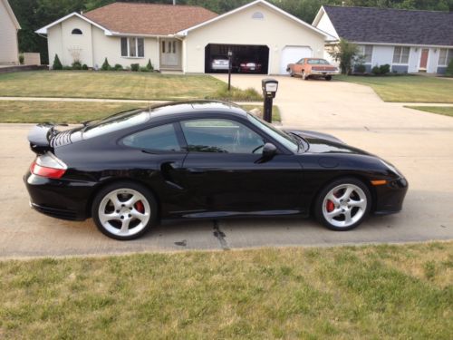 2003 porsche 911 turbo, blk/blk, 16k, 6spd, fabspeed exhaust, very rare find!!