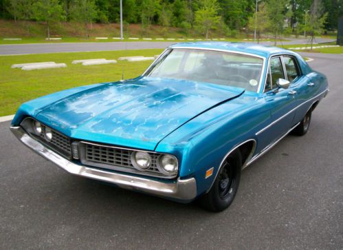 No reserve 1971 ford torino 500 sedan cleveland 2v 351 v8 runs great! beautiful!