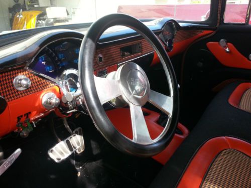 1955 CUSTOM BEL AIR 4 DR WAGON BBC 502 VINTAGE A/C CRUISER STREET ROD RESTO MOD, image 6