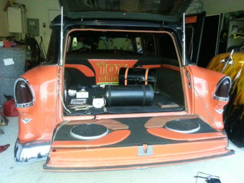 1955 CUSTOM BEL AIR 4 DR WAGON BBC 502 VINTAGE A/C CRUISER STREET ROD RESTO MOD, image 7