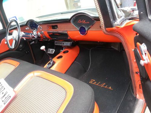 1955 CUSTOM BEL AIR 4 DR WAGON BBC 502 VINTAGE A/C CRUISER STREET ROD RESTO MOD, image 12