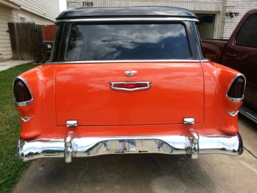 1955 CUSTOM BEL AIR 4 DR WAGON BBC 502 VINTAGE A/C CRUISER STREET ROD RESTO MOD, image 17