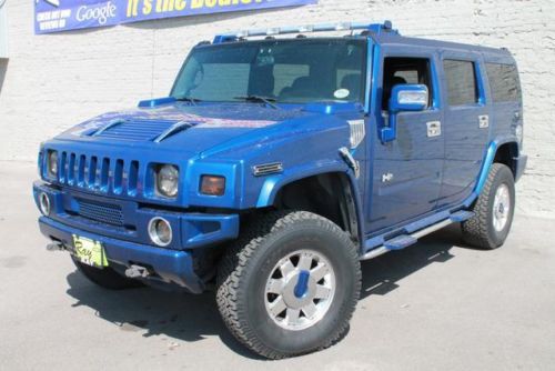 06 hummer h2 suv navigation heated leather powered sunroof bose audio