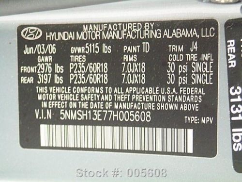 2007 HYUNDAI SANTA FE LIMITED HTD LEATHER SUNROOF 84K! TEXAS DIRECT AUTO, US $12,480.00, image 11