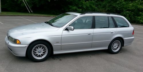 2001 BMW 525I Touring Wagon Silver Gray Leather, US $5,300.00, image 2