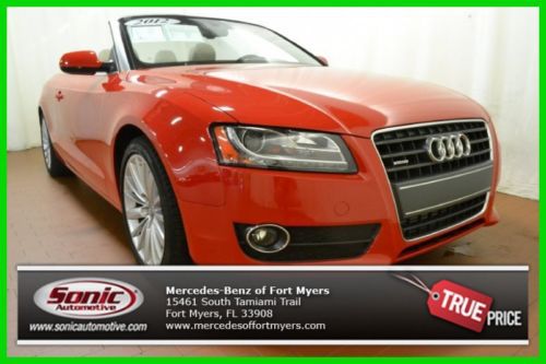 2012 2.0t prestige (2dr cabriolet auto quattro 2.0t pre used turbo 2l i4 16v