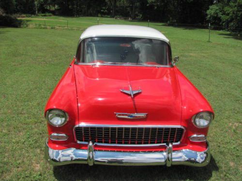 1955 Chevy Bel Air Red and White Mod 210, US $30,000.00, image 18